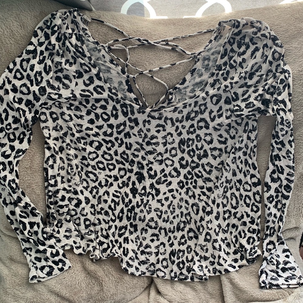 Daytrip cheetah print cropped top